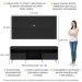 Rack com Painel para TV até 65" Pés Retrô com 2 Portas Londres Multimóveis Preto/Branco