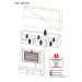 Rack com Painel para TV até 65" Suspenso com 2 Portas Londres Multimóveis Branco