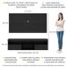 Rack com Painel para TV até 65" Suspenso com 2 Portas Londres Multimóveis Preto