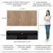 Rack com Painel para TV até 65" Suspenso com 2 Portas Londres Multimóveis Preto/Rustic