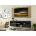 Rack com Painel para TV até 65" Suspenso com 2 Portas Londres Multimóveis Preto/Rustic