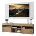 Rack com Painel para TV até 65" Suspenso com 2 Portas Londres Multimóveis Rustic/Branco