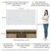 Rack com Painel para TV até 65" Suspenso com 2 Portas Londres Multimóveis Rustic/Branco