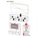 Rack com Painel para TV até 65" Suspenso com 2 Portas Londres Multimóveis Rustic/Branco