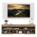 Rack com Painel para TV até 65" Suspenso com 2 Portas Londres Multimóveis Rustic/Branco