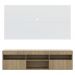 Rack com Painel para TV até 65" Suspenso com 2 Portas Londres Multimóveis Rustic/Branco
