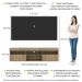 Rack com Painel para TV até 65" Suspenso com 2 Portas Londres Multimóveis Rustic/Preto