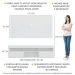 Rack com Painel para TV até 65" com 2 Portas Londres Multimóveis Branco