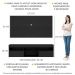 Rack com Painel para TV até 65" com 2 Portas Londres Multimóveis Preto