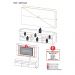 Rack com Painel para TV até 65" com 2 Portas Londres Multimóveis Preto