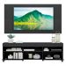 Rack com Painel para TV até 65" com Rodízios e 2 portas Londres Multimóveis Preto