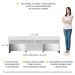 Rack com Rodízios e Espelho para TV até 65" Multimóveis Paris FG3330 com 2 Portas Branco