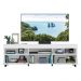 Rack com Rodízios e Espelho para TV até 65" Multimóveis Paris FG3330 com 2 Portas Branco