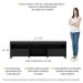Rack com Rodízios para TV até 65" Multimóveis Paris FG3325 com 2 Portas Preto