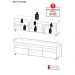 Rack com Rodízios para TV até 65" Multimóveis Paris FG3325 com 2 Portas Preto