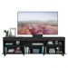 Rack com Rodízios para TV até 65" Multimóveis Paris FG3325 com 2 Portas Preto