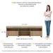 Rack com Rodízios para TV até 65" Multimóveis Paris FG3325 com 2 Portas Rustic