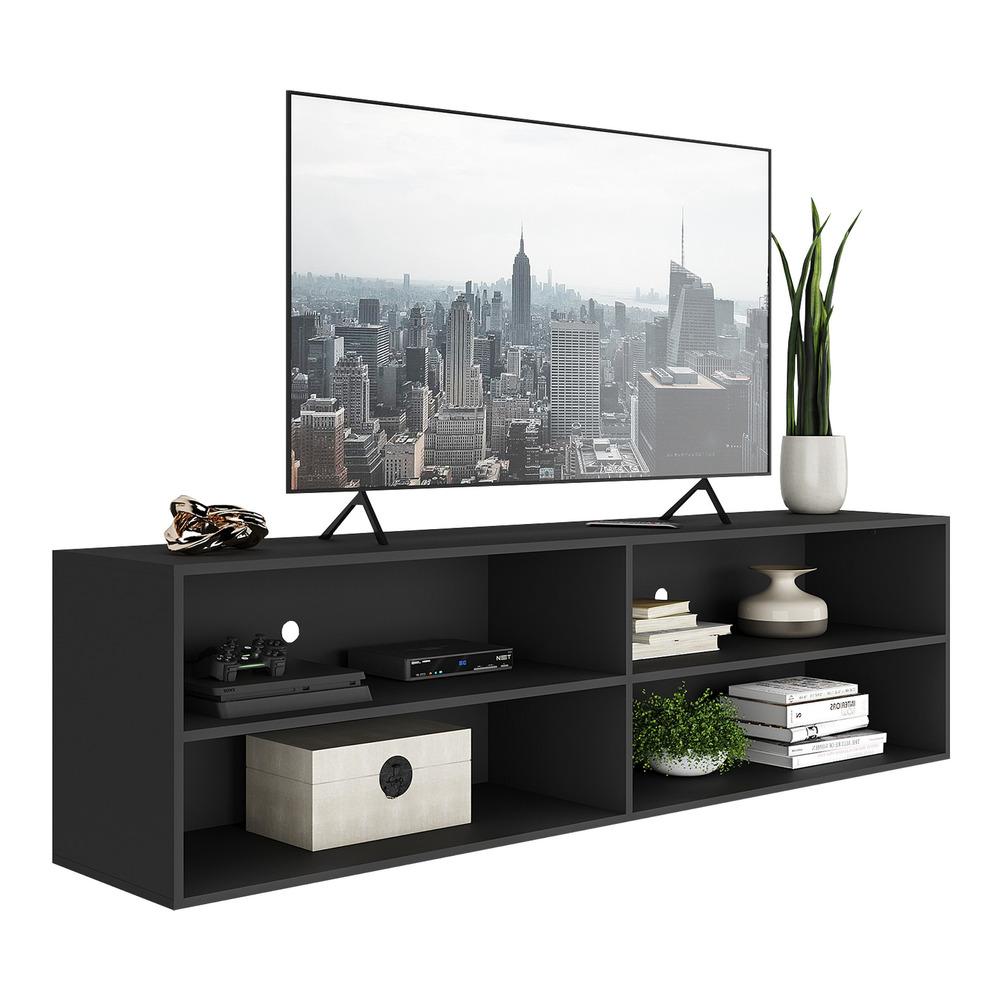 Rack para TV 75" Jazz Multimóveis MP1006 Preto