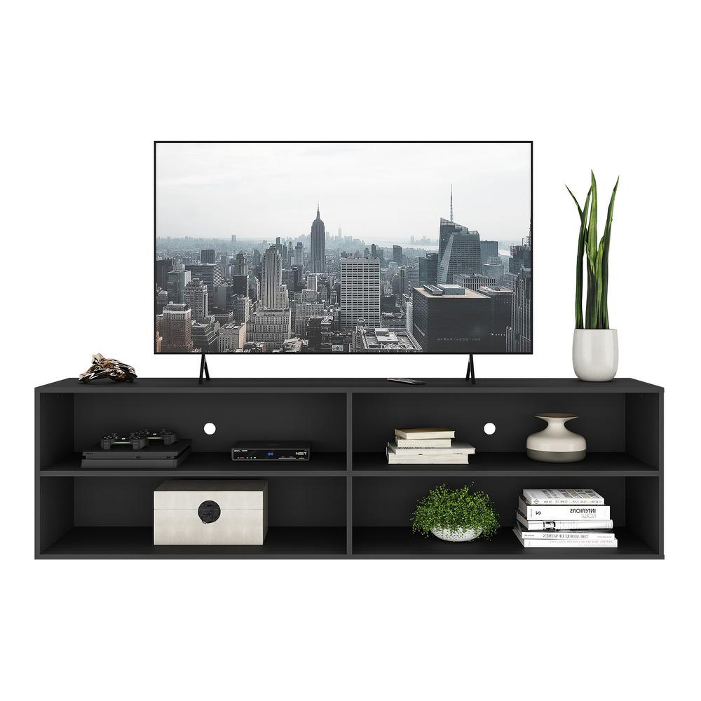 Rack para TV 75" Jazz Multimóveis MP1006 Preto