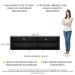 Rack para TV 75" Retrô Jazz Multimóveis MP1017 Preto/Branco