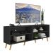 Rack para TV 75" Retrô Jazz Multimóveis MP1017 Preto/Natural