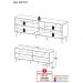 Rack para TV 75" Retrô Jazz Multimóveis MP1017 Preto/Natural