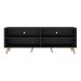 Rack para TV 75" Retrô Jazz Multimóveis MP1017 Preto/Natural