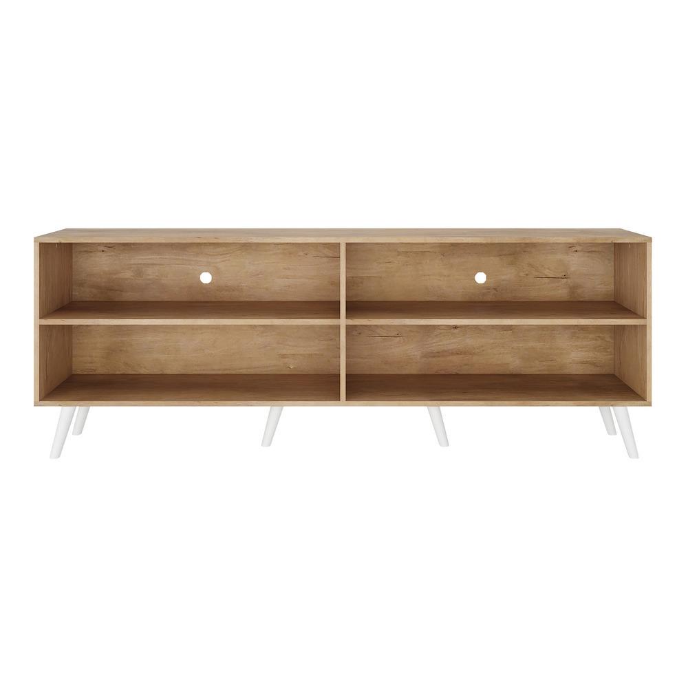 Rack para TV 75" Retrô Jazz Multimóveis MP1017 Rustic/Branco