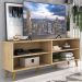 Rack para TV 75" Retrô Jazz Multimóveis MP1017 Rustic/Nat