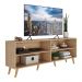 Rack para TV 75" Retrô Jazz Multimóveis MP1017 Rustic/Nat