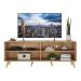 Rack para TV 75" Retrô Jazz Multimóveis MP1017 Rustic/Nat