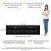 Rack para TV 75" Suspenso Jazz Multimóveis MP1016 Preto