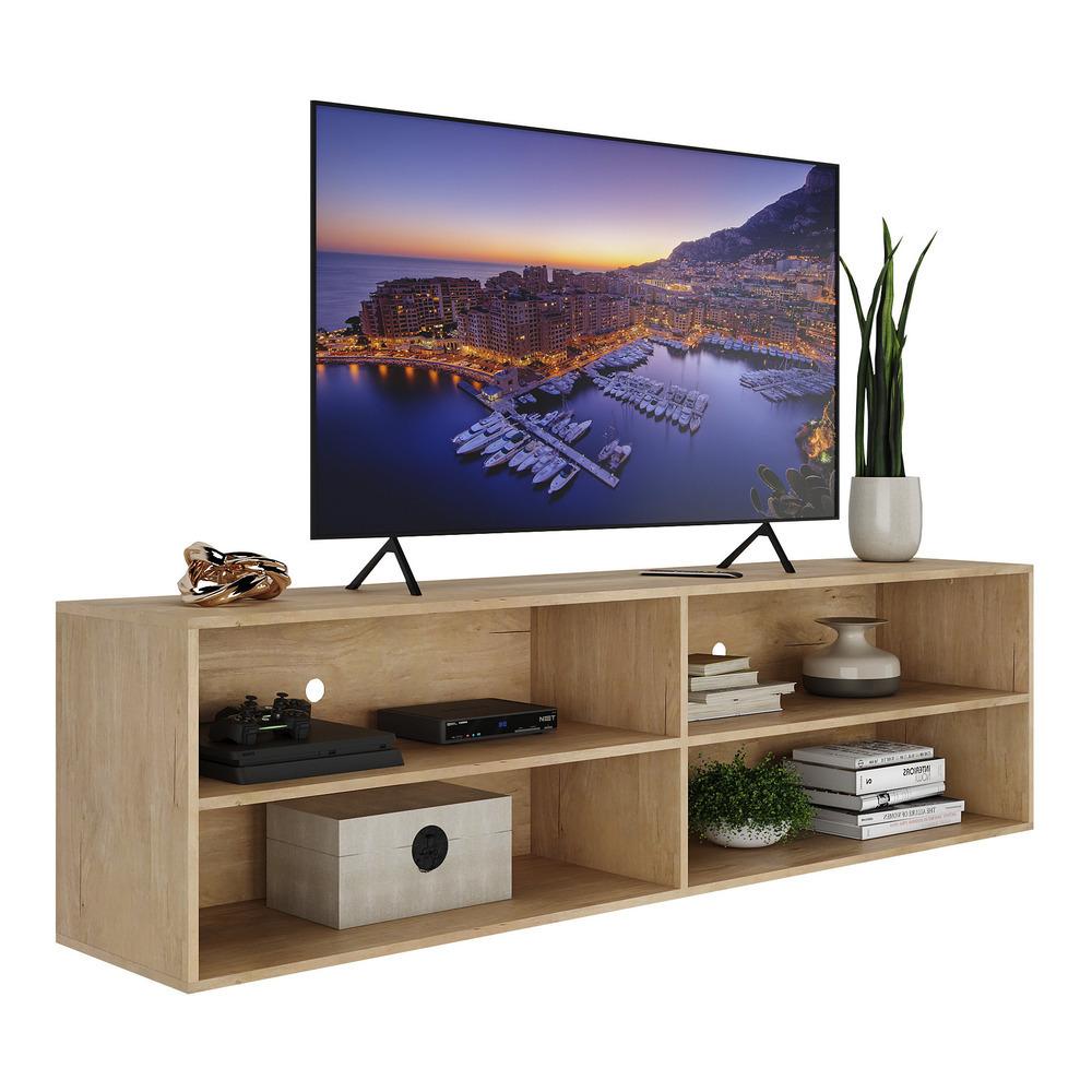 Rack para TV 75" Suspenso Jazz Multimóveis MP1016 Rustic