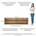 Rack para TV 75" Suspenso Jazz Multimóveis MP1016 Rustic