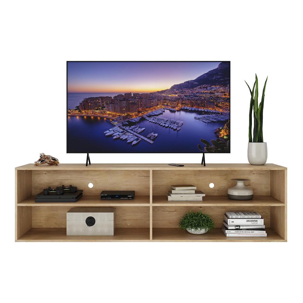 Rack para TV 75" Suspenso Jazz Multimóveis MP1016 Rustic