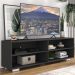 Rack para TV 75" com Pés Jazz Multimóveis MP1018 Preto/Bco