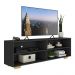 Rack para TV 75" com Pés Jazz Multimóveis MP1018 Pto/Natural