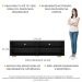 Rack para TV 75" com Pés Jazz Multimóveis MP1018 Pto/Natural