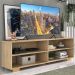 Rack para TV 75" com Pés Jazz Multimóveis MP1018 Rustic/Nat