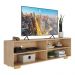 Rack para TV 75" com Pés Jazz Multimóveis MP1018 Rustic/Nat