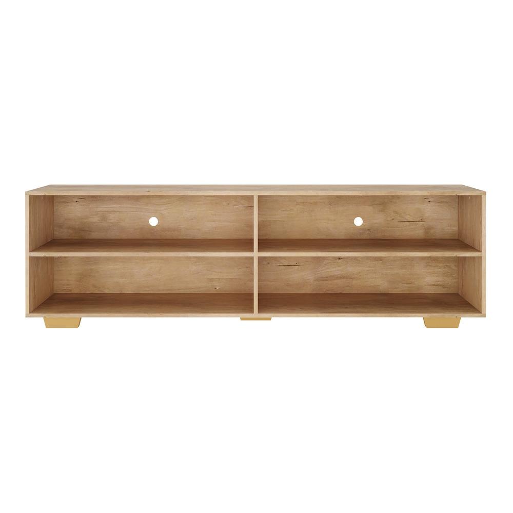 Rack para TV 75" com Pés Jazz Multimóveis MP1018 Rustic/Nat