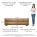 Rack para TV 75" com Pés Jazz Multimóveis MP1018 Rustic/Pto