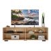 Rack para TV 75" com Pés Jazz Multimóveis MP1018 Rustic/Pto