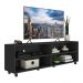 Rack para TV 75" com Rodízios Jazz Multimóveis MP1015 Preto
