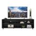 Rack para TV 75" com Rodízios Jazz Multimóveis MP1015 Preto