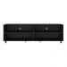 Rack para TV 75" com Rodízios Jazz Multimóveis MP1015 Preto