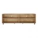 Rack para TV 75" com Rodízios Jazz Multimóveis MP1015 Rustic