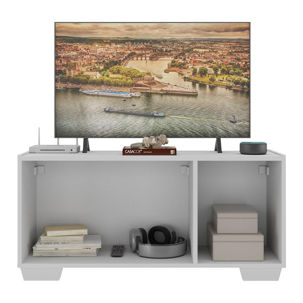 Rack para TV até 32 Polegadas com 3 Portas Multimóveis MP1068 Branco
