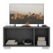 Rack para TV até 32 Polegadas com 3 Portas Multimóveis MP1068 Grafite/Branco