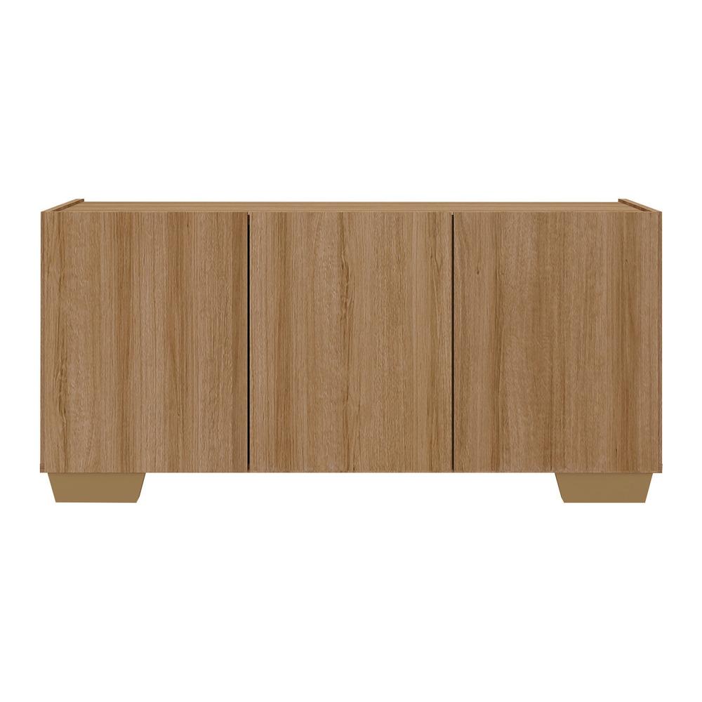 Rack para TV até 32 Polegadas com 3 Portas Multimóveis MP1068 Rustic/Natural